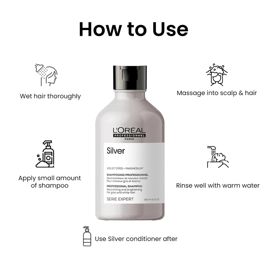 L’Oreal Professional Magnesium Silver Shampoo - 300ml