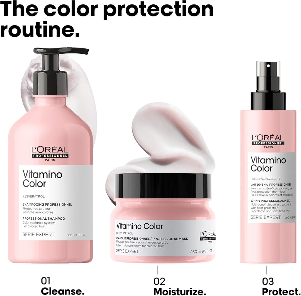 L’Oréal Professionnel Serie Expert Vitamino Color 10-in-1 Leave-In Heat Protecting Treatment (190ml)