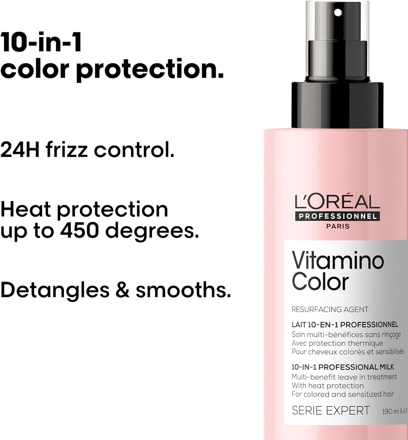 L’Oréal Professionnel Serie Expert Vitamino Color 10-in-1 Leave-In Heat Protecting Treatment (190ml)