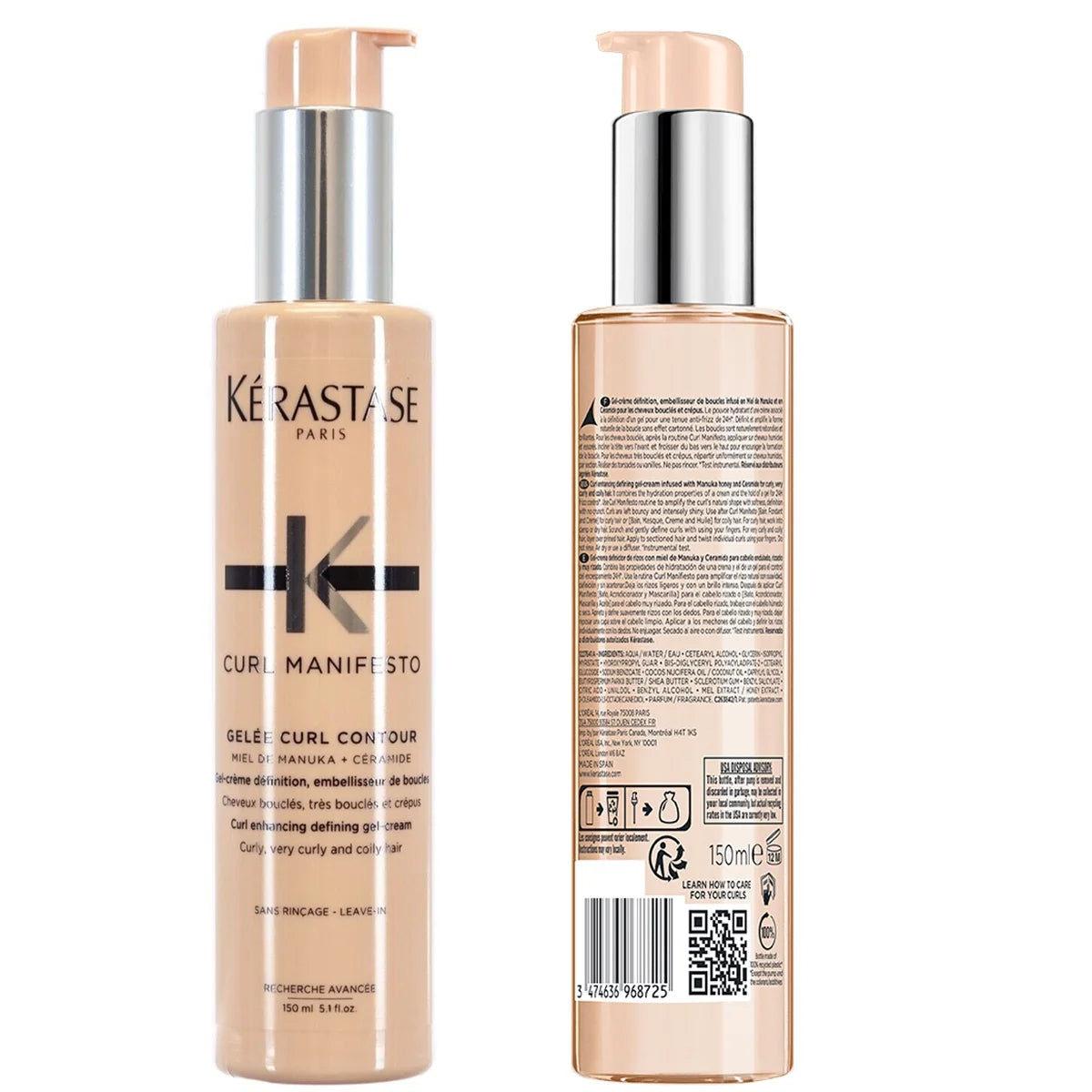 Kérastase Curl Manifesto Crème de Jour Fondamentale / Curl Contour Cream (150ml)