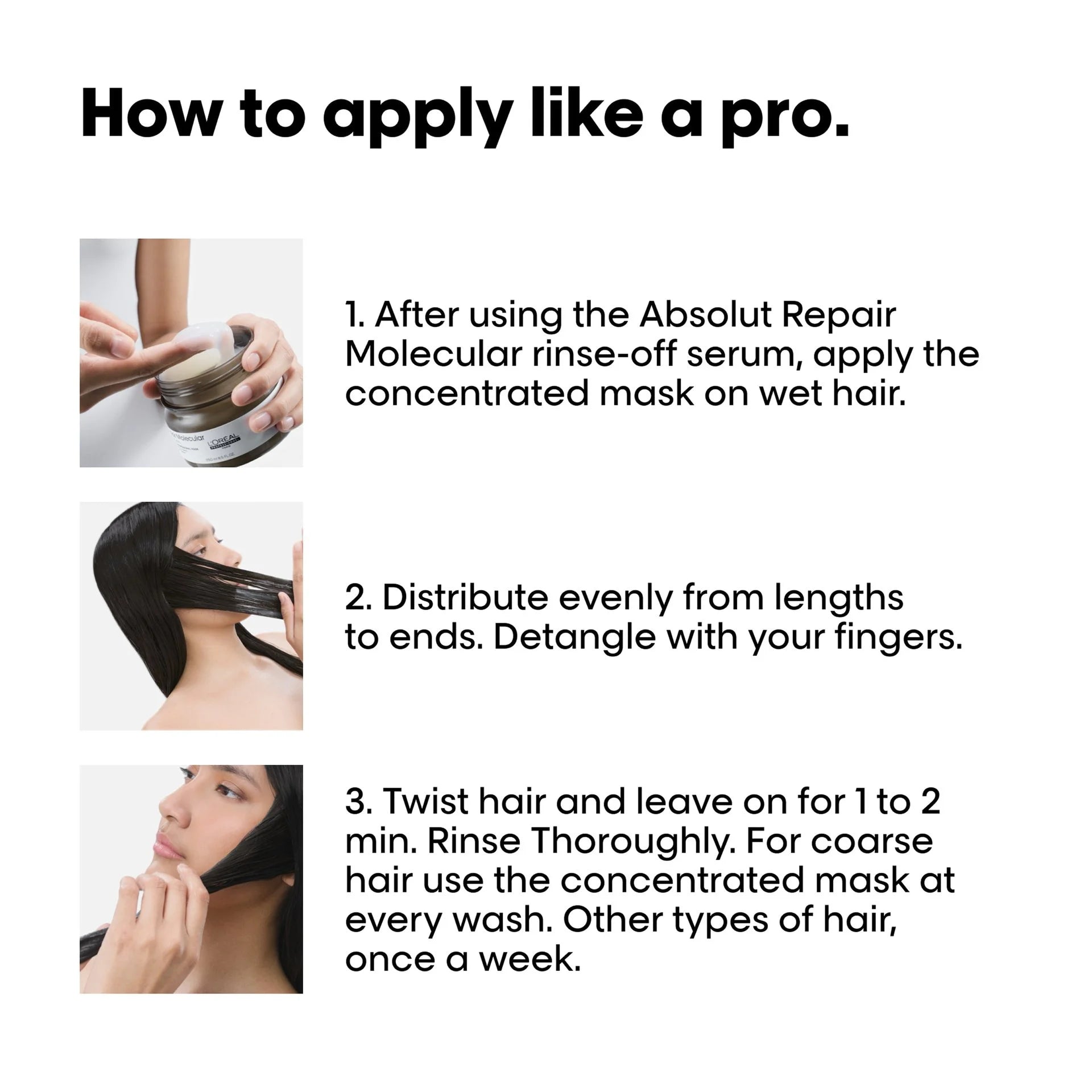L'Oréal Professionnel Série Expert Absolut Repair Molecular Professional Mask - 250ml