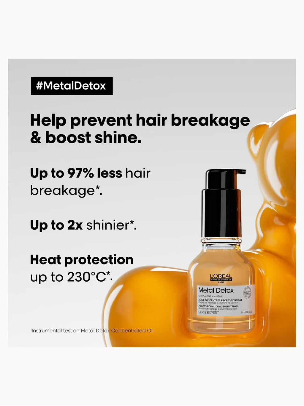 L'Oréal Metal Detox Anti-deposit Protector Concentrated Hair Oil - 50ml