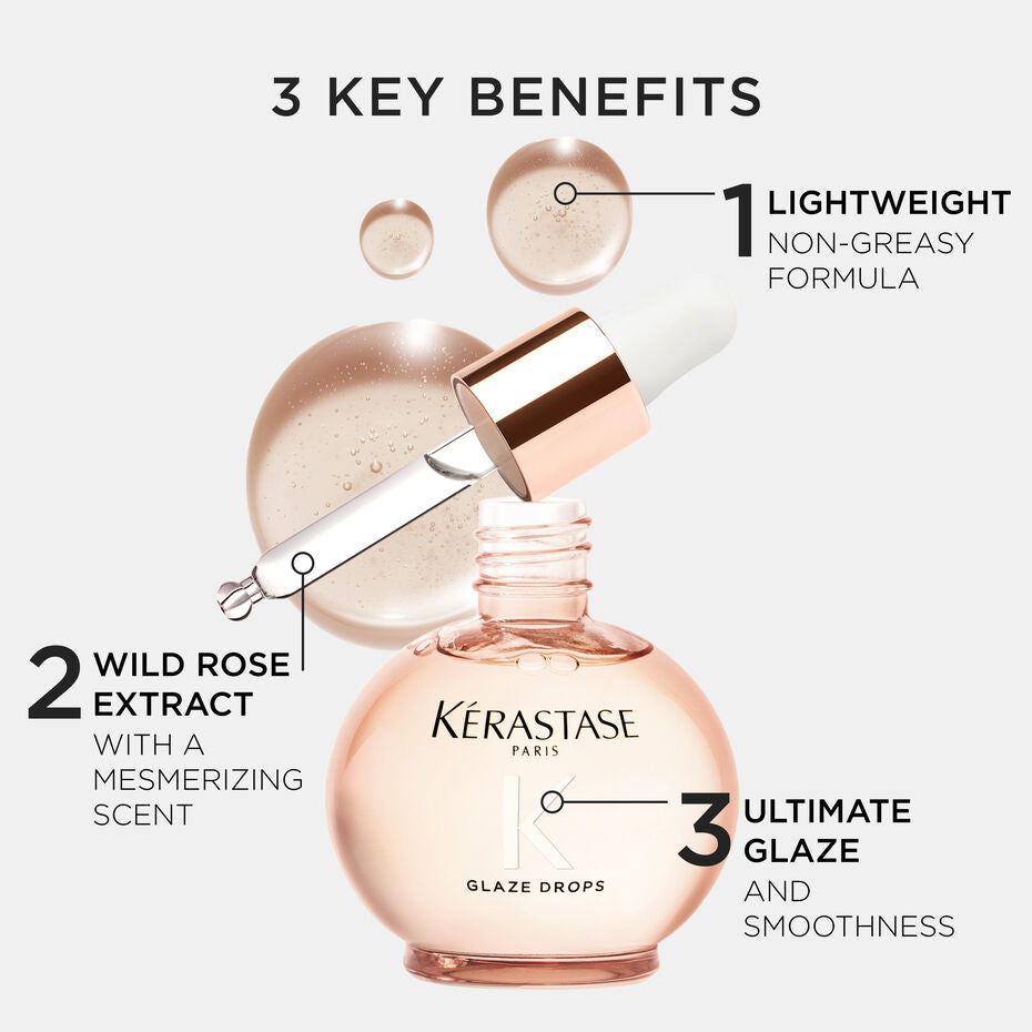 Kérastase Gloss Absolu Glaze Drops Anti-Frizz Hair Oil (45ml)